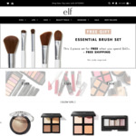 Free Shipping With $10 Order, Free 5 pc Brush Set with $45 Order, Sale Items from $2 @ e.l.f. Cosmetics
