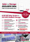 [VIC/NSW METRO] up to a 6.48kw Tier 1 Solar System + 4.8kwh Battery $10,567 @ Jim's Energy