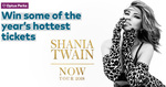 Win 1 of 5 Sets of Four A-Reserve Shania Twain Tickets Worth Up to $1,010.60 from Optus [Optus Customers]