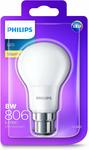 Philips LED Light Bulbs Warm White 8W (806 Lumen) $5, 13W (1400 Lumen) $7.50 + Delivery (Free with Prime/ $49 Spend) @ Amazon AU