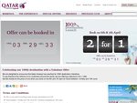 Qatar Airways 2-for-1 Sale. Book on the 6 & 7 April, Fly between 1 May - 10 June-DELAYED FOR 24H