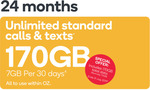 Kogan Mobile Prepaid Voucher | 24 Months- 7GB| $292 /13GB| $377.20 /20GB| $486.70 /40GB| $608.40 /30 Days (Existing Customers)