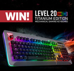 Win a Thermaltake Level 20 Titanium Edition RGB Mechanical Keyboard Worth $199 from PC Case Gear