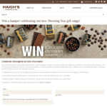 Win 1 of 5 Chocolate Hampers Worth $100 from Haigh's
