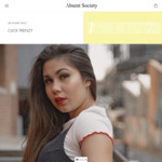 1/2 Price on Everything + $7 Shipping for 48 Hours @Absent Society - Women's Clothing