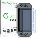 amFilm Nintendo Switch Screen Protector (2 Pack) $8.99 + Delivery ($0 with Prime/ $39 Spend) @ Amazon AU