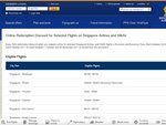 50% Miles Redemption Discount on Selected Singapore Airlines Flights in Business / Economy