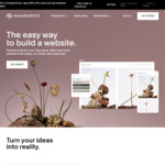 20% off New Annual Website Plans @ Squarespace