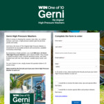 Win 1 of 10 Gerni 7000 High Pressure Washers Worth $499 from BIG4 Holiday Parks