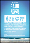 OPSM, $50 Voucher for Sunglasses over $200 (Some Brands Excluded)