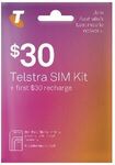 Telstra $30 Prepaid SIM for $15: 25GB Data for First 3 Recharges @ Officeworks