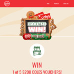 Win 1 of 5 $200 Coles Gift Cards from Baxters Food Australia