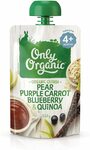 Only Organic Pear Purple Carrot Blueberry & Quinoa 4+ Mths 120g $0.90 ($0.81 S&S, $0.76 Prime) + Delivery ($0 Prime) @ Amazon AU