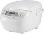 Panasonic 5-Cup Rice Cooker, White (SR-CN108WST) $123 Delivered @ Amazon AU