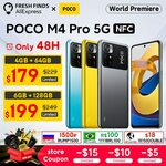 POCO M4 Pro 5G (6.6" 90Hz, 6GB/128GB, 50MP, NFC, 5000mAh) US$201.40 (~A$274.43) Delivered @ Poco Phone Store AliExpress