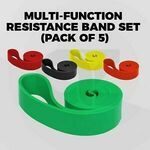 [eBay Plus] Fitness Resistance Bands Heavy Duty Gym Abs Workout Strength Exercise (Set of 5) $0 Delivered @ PCByte eBay