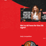 Win $21000 Cash or $600 Daily Pizza Vouchers from Crust 21st Birthday Celebration