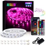JESLED Bluetooth RGB LED Strip Lights 5m $15.97, 10m $23.99 + Delivery ($0 with Prime/ $39 Spend) @ JESLED via Amazon AU