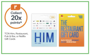 20x Everyday Rewards points on Apple gift cards @ Woolworths (31