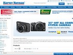 25% off All Compact System Cameras at Harvey Norman Online with PayPal