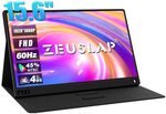 Zeuslap P15A 15.6" FHD IPS Portable Monitor 60Hz US$106.09 (~A$166.28) Shipped @ Zeuslap Official AliExpress