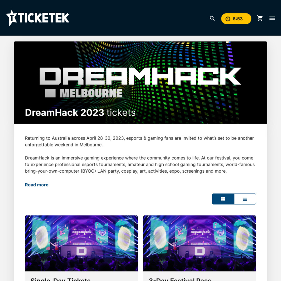 [VIC] DreamHack Melbourne 2023 3-Day Festival Pass Tickets: Buy One ...