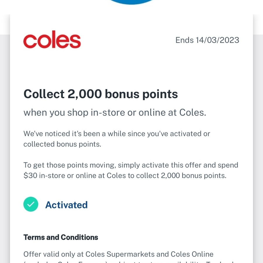 This is why some Coles customers are receiving surprise gift cards and  bonus FlyBuys points