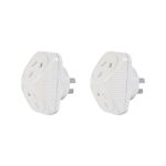 Arlec Double Adaptor Twin-Pack $2, Click Double Adaptors 3-Pack $5 + Delivery ($0 C&C/ in-Store) @ Bunnings