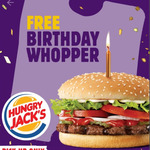 Free Whopper on Your Birthday ($1 Minimum Spend via App, $0 at Cashier) @ Hungry Jack's