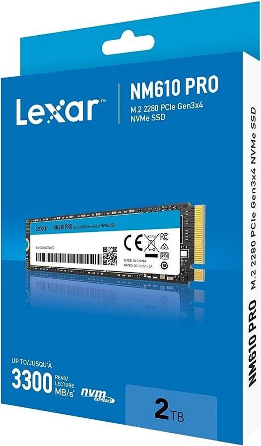 Lexar NM610 Pro M.2 NVMe Gen3x4 SSD 2TB $79 + Delivery ($0 SYD C&C