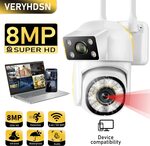 VERYHDSN 8MP 4K PTZ Wifi Dual Lens Cam US$27.98 (~A$43.21) Delivered @ Smart Camera Global Store Aliexpress