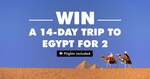 Win a 14-Day Trip to Egypt for 2 Worth up to $9,098 from TripADeal