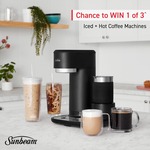 Win 1 of 3 Sunbeam Hot + Iced Coffee Machine from JB Hi-Fi