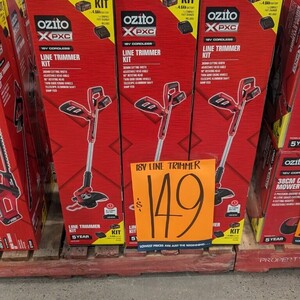 Ozito PXC 18V Cordless Line Trimmer Kit 149 Bunnings Warehouse