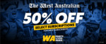 $3.50 Per Week for 8 Weeks Digital Subscription (50% off) @ The West Australian