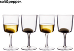 Set of 4 Salt & Pepper 375ml Industry Wine Glasses Clear/Black $4.98 + Delivery ($0 with OnePass) @ Catch