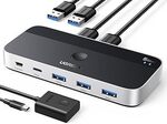 UGREEN USB 3.0 Hub Switcher (Updated Model, Silver Colour) $41.99 + Deliveiry ($0 with Prime/ $59 Spend) @ UGREEN via Amazon AU