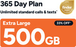 Kogan Mobile Prepaid Voucher Code: EXTRA LARGE (365 Days FLEX | 500GB) $199 Delivered @Kogan