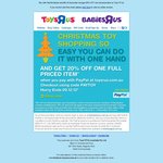 20% off Any Full Price Item Toys "R" Us Online (Wii U Premium Pack ~ $350, Kobo Touch $80 Delivered)