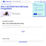 Win 1 of 2 $100 VISA Gift Cards from Student Edge