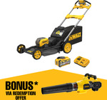 Dewalt 54V Brushless Self-Propelled Mower 15Ah Kit $1273 (Redeem Bonus 54V Blower) + Delivery ($0 C&C/ in-Store) @ Bunnings