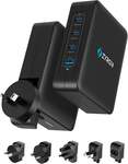 Zyron Powerpod 140W Gan Travel Charger with Figure-8 and Travel Adapters - $108.75 Delivered @ Zyron Tech