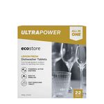 40% off Ecostore Ultra Power Lemon Fresh Dishwasher Tablets: 22 Tablets $9.59, 36 Tablets $13.85 + Delivery @ ecostore Australia