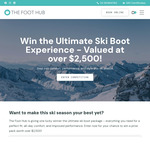 Win the Ultimate Ski Boot Experience - Valued $2,500 from The Foot Hub
