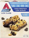 Atkins Chocolate Chip Crisp Bars | 5x 37g Low Carb $7.31 ($6.58 Sub & Save) + Delivery ($0 with Prime/ $59 Spend) @ Amazon AU