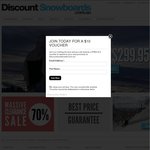 70% off Snow Goggles and Helmets from Discount Snowboards - 5 Days Only