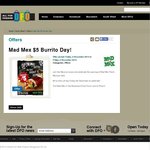 Mad Mex Grand Opening DFO South Wharf, Burrito $5