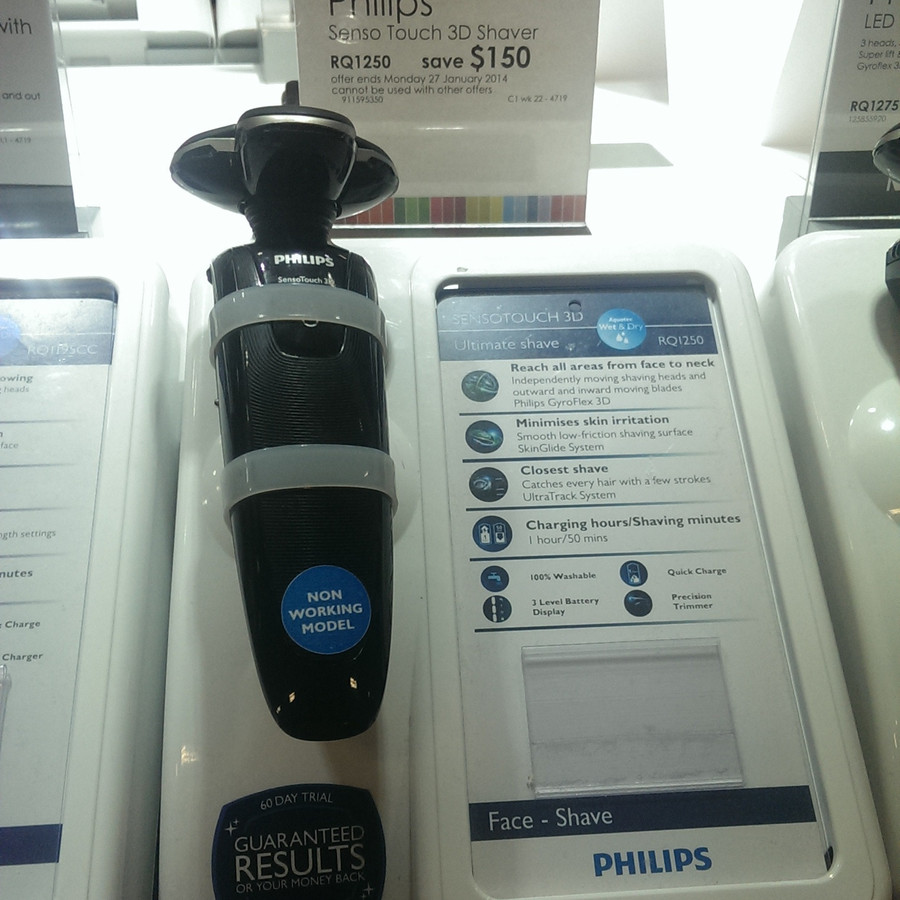 Phillips Senso Touch 3D Shaver. Was $349 Now $199 at MYER Online or ...