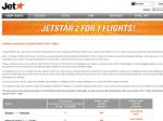 Jetstar's 2 for 1 Sale from 4/6 - 8/6:  Avv-Syd, Drw-Sgn,Mel-Ntl, Bne-Ntl