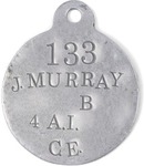 Free 1914 AIF Identity Disc from Military Shop
